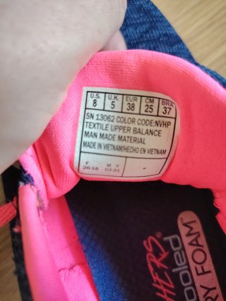 Zapatillas Skechers Azul y Rosa