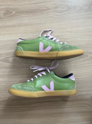 Zapatillas Veja x Make My Lemonade Verde/Rosa