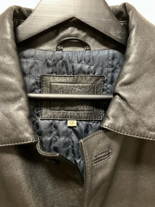 Americana Chaqueta Piel Negra