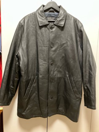 Americana Chaqueta Piel Negra