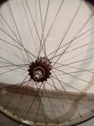 Juego Ruedas Fixie plateado