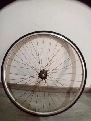 Juego Ruedas Fixie plateado