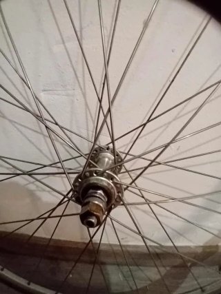 Juego Ruedas Fixie plateado