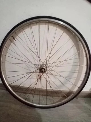 Juego Ruedas Fixie plateado