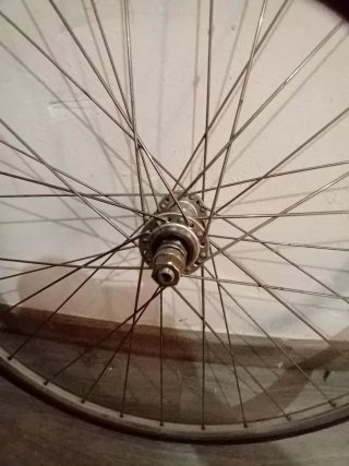 Juego Ruedas Fixie plateado