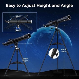 Telescopio refractor 90/900 mm con trípode NUEVO