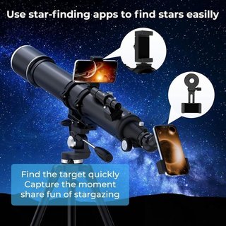 Telescopio refractor 90/900 mm con trípode NUEVO