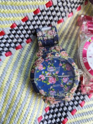 Lote 3 relojes mujer morado y rojo