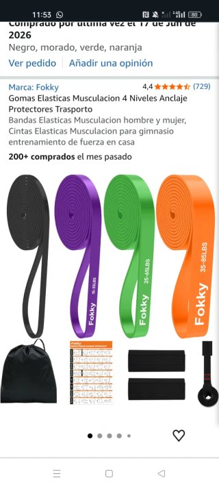 Gomas elásticas Fokky para deporte