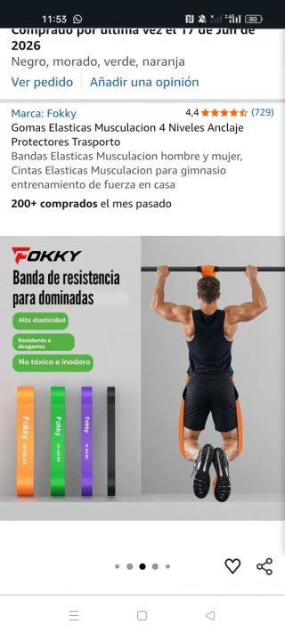 Gomas elásticas Fokky para deporte
