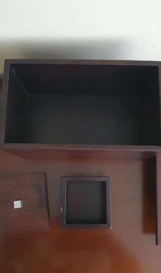 Cajas decorativas de madera (2 unidades)