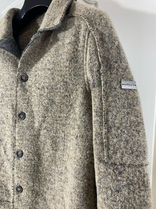 Giacca uomo marrone e beige taglia L