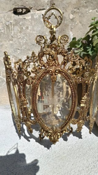 Lámpara de Bronce Antigua