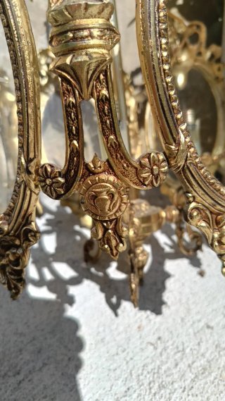 Lámpara de Bronce Antigua