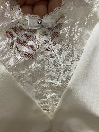 Top bustier encaje blanco