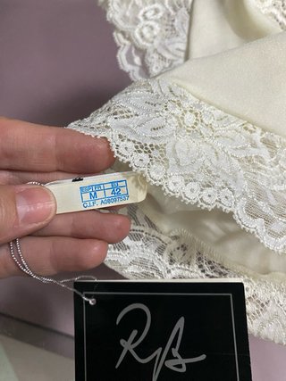 Top bustier encaje blanco