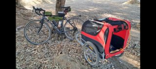 Carrito para perros para bicicleta