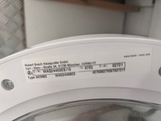 Lavadora Bosch Serie 6 8kg 1200rpm