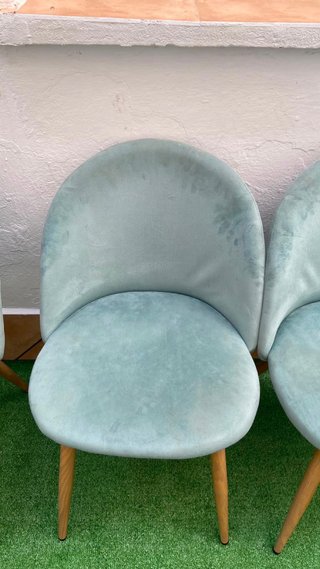 Sillas de comedor de terciopelo juego de 6