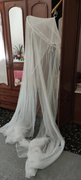 Mosquitera para cuna/cama blanca