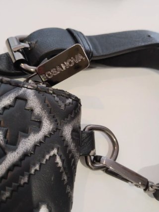 Bolso Bosanova Negro y Plateado