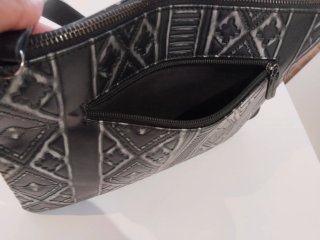 Bolso Bosanova Negro y Plateado