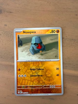 Carta Pokémon Nosepass Básico PS 80