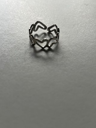 6 Anillos Plateados Ajustables
