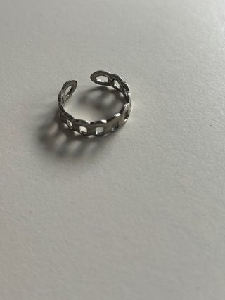 6 Anillos Plateados Ajustables