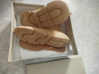 Botas Beige y Naranja