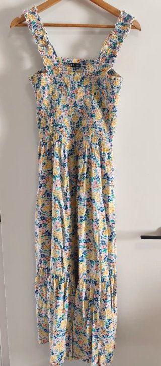 Vestido largo floral XL