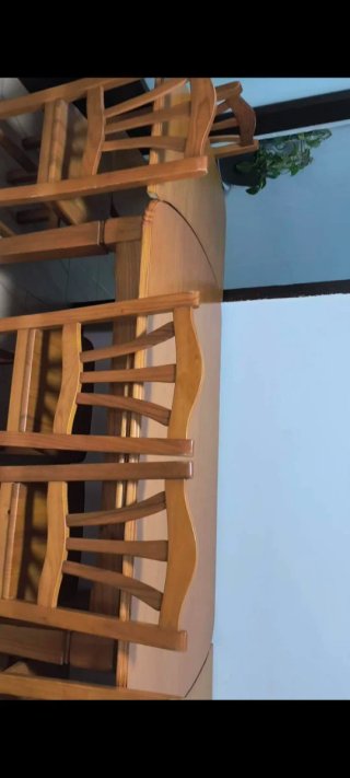 Mesa de comedor extensible madera Con 6 siess