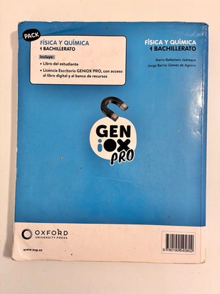 Física y Química geniox oxford ,1 Bachillerato