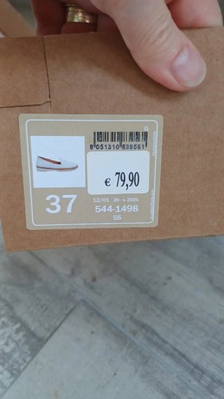Zapatos beige/blanco talla 37