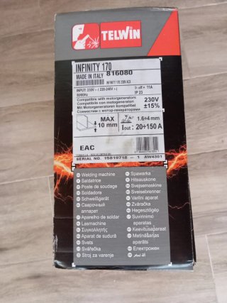 Soldador Inverter Telwin Infinity 170