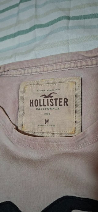Camiseta Hollister Rosa Talla M