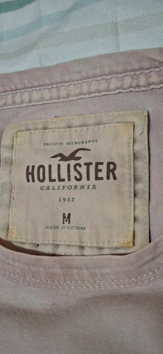 Camiseta Hollister Rosa Talla M