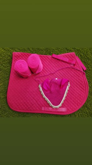 Conjunto ecuestre fucsia