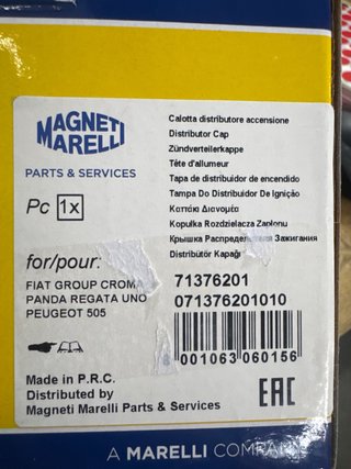 Tapa Distribuidor Encendido Negra