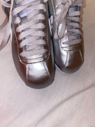 Zapatillas Nike Cortez Mujer Plateadas