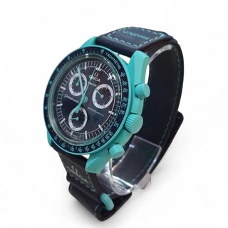 RELOJ SWATCH OMEGA SPEEDMASTER MISSION TO EARTH + CAJA