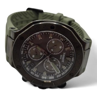 RELOJ TISSOT T141417B ESFERA NEGRA CORREA DE GOMA VERDE