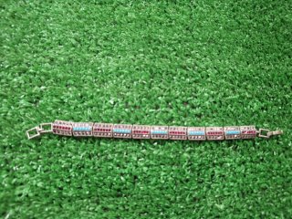 Pulseras mujer plata piedras multicolor