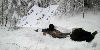 Ponchos de nieve ejército alemán