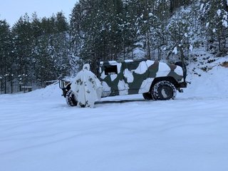 Ponchos de nieve ejército alemán