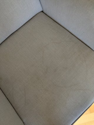 Butaca STRANDMON Ikea gris tela