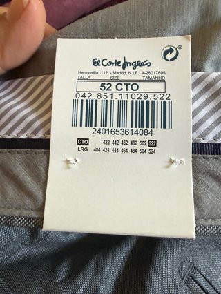 Pantalón de traje Dustin Talla 52