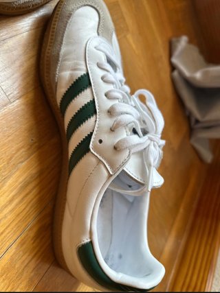 Zapatillas Adidas Samba Blancas y Verdes