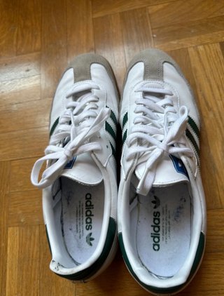 Zapatillas Adidas Samba Blancas y Verdes