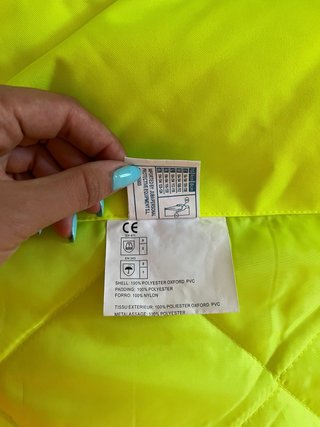Chaqueta de trabajo fluorescente